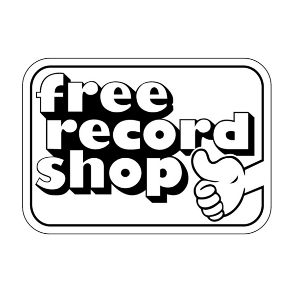 Free Record Shop - zwart/wit Logo PNG Vector