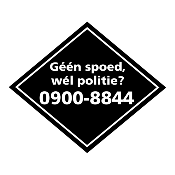 Geen spoed wel politie Logo PNG Vector