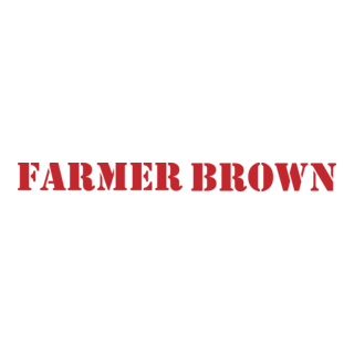 Farmer Brown Chickens Logo PNG Vector