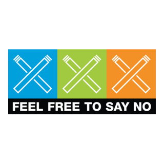 Feel Free To Say No Logo PNG Vector