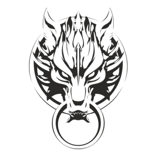 Final Fantasy Advent Children Wolf Logo PNG Vector