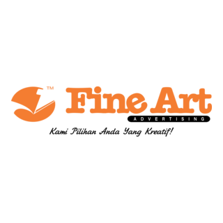 Fine Art Advertising Logo PNG Vector