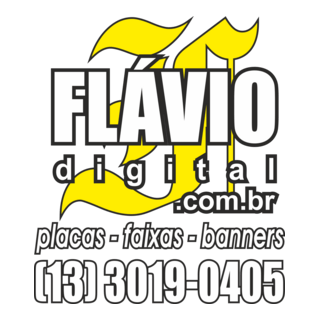 Flávio Digital Logo PNG Vector