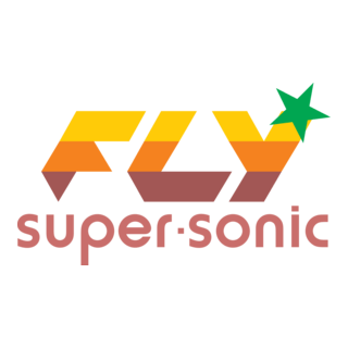 Fly Super-Sonic Logo PNG Vector