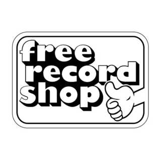 Free Record Shop - zwart/wit Logo PNG Vector