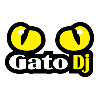 Gato Dj Logo PNG Vector