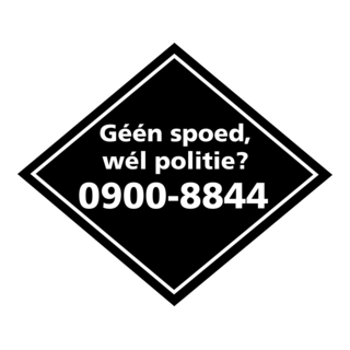 Geen spoed wel politie Logo PNG Vector