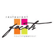 Facets Restaurant Logo PNG Vector