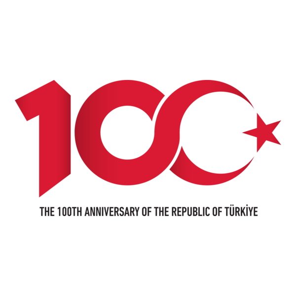 100th years of the Republic of Türkiye Logo PNG Vector