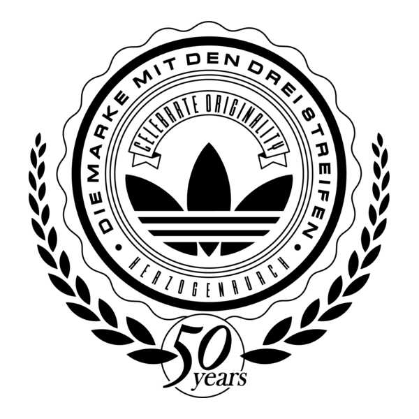 adidas 50 year Logo PNG Vector