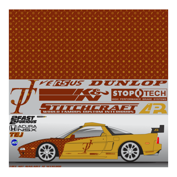 arte decal honda acura nsx tej ''2 fast 2 furious' Logo PNG Vector