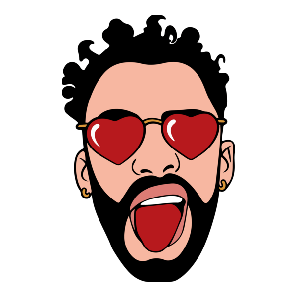 Bad Bunny Cara Face Logo PNG Vector