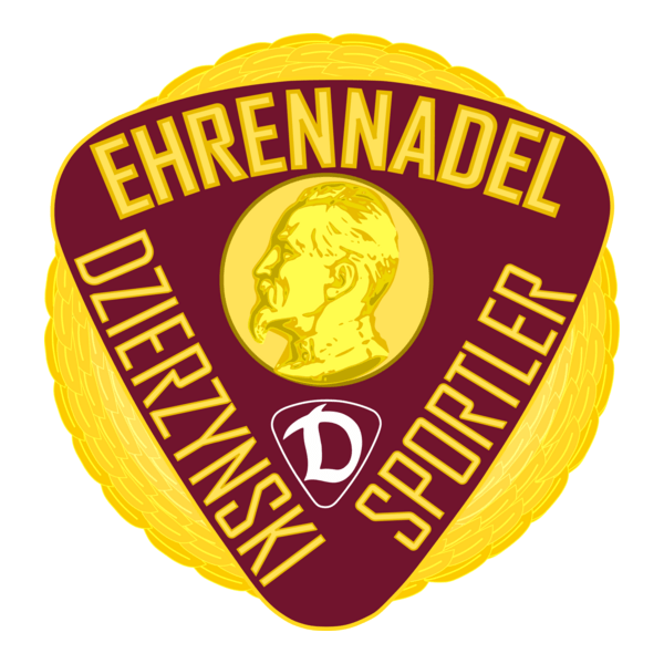 Ehrennadel DzierzynskiSportler SV Dynamo Logo PNG Vector
