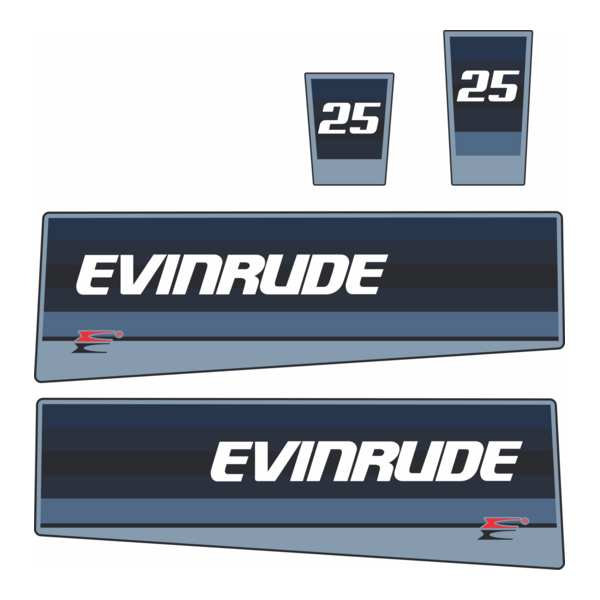Evinrude 25hp 1985 Logo PNG Vector