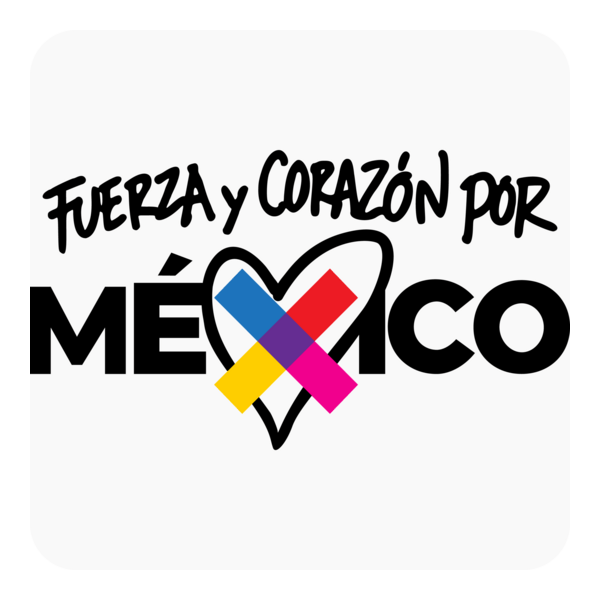 Fuerza y Corazón por México Logo PNG Vector
