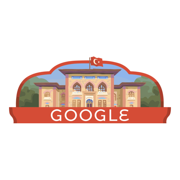 Google Türkiye Cumhuriyeti'nin 100. Yılı Logo PNG Vector