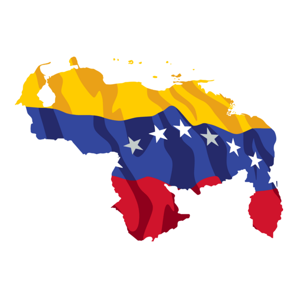 MAPA DE VENEZUELA TRICOLOR CON EL ESEQUIBO Logo PNG Vector