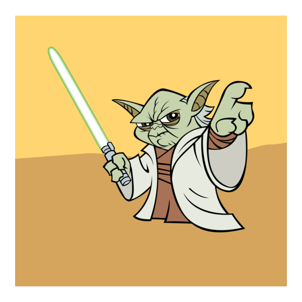 Master Yoda Logo PNG Vector