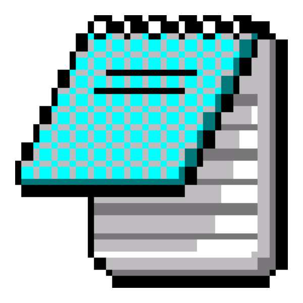 Notepad Windows 3 Logo PNG Vector