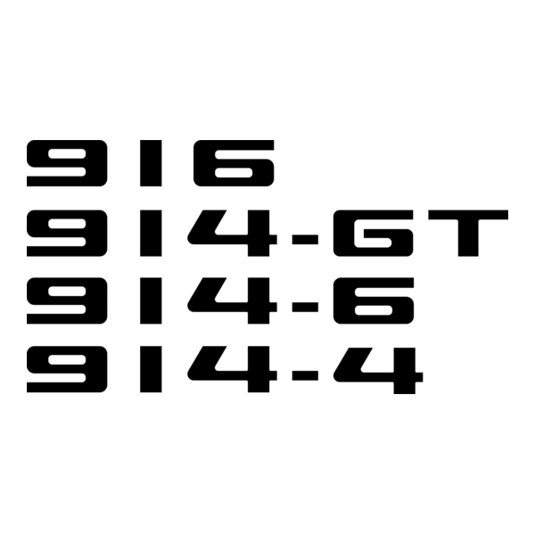 Porsche 914 Series (badges) Logo PNG Vector