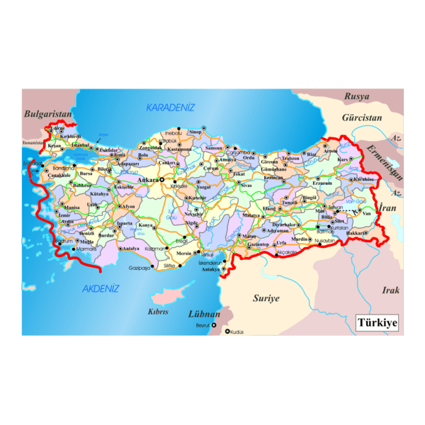 türkiye haritası Logo PNG Vector