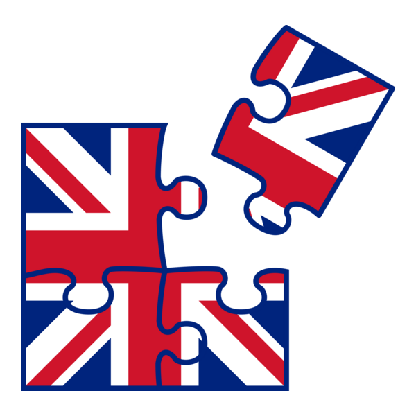 UK flag jigsaw Logo PNG Vector