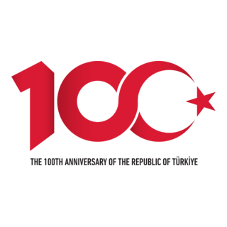 100th years of the Republic of Türkiye Logo PNG Vector