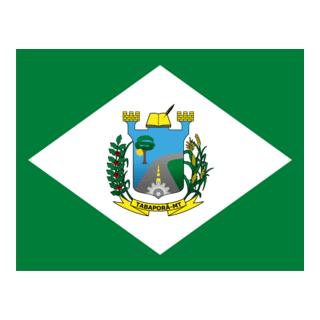 Bandeira de Tabaporã Mato Grosso Logo PNG Vector