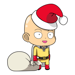 Christmas Saitama Logo PNG Vector