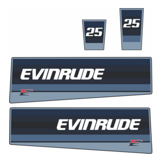 Evinrude 25hp 1985 Logo PNG Vector