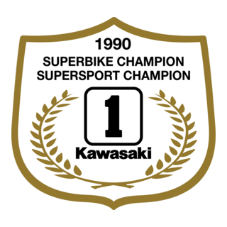Kawasaki SUperbike 1990 Logo PNG Vector