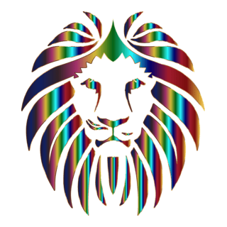Prismatic Lion Logo PNG Vector