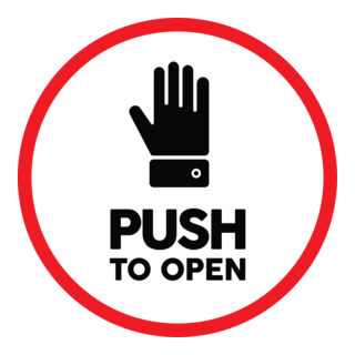 Push to Open Logo PNG Vector