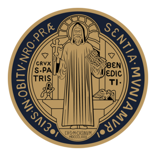 Saint Benedict Medal Logo PNG Vector