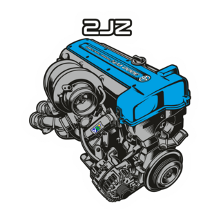 TOYOTA MOTOR 2JZ TURBO Logo PNG Vector