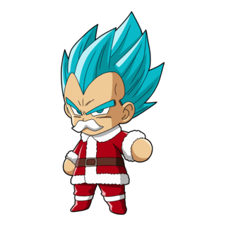Vegeta Santa Logo PNG Vector