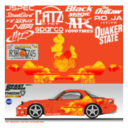 arte decal mazda rx7, orange julius, 2fast 2furiou Logo PNG Vector