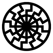 Black Sun Logo PNG Vector