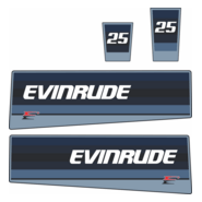 Evinrude 25hp 1985 Logo PNG Vector