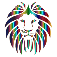 Prismatic Lion Logo PNG Vector