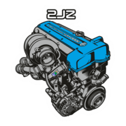 TOYOTA MOTOR 2JZ TURBO Logo PNG Vector