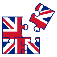 UK flag jigsaw Logo PNG Vector