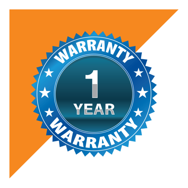 1 Year Warranty Design Logo PNG Vector