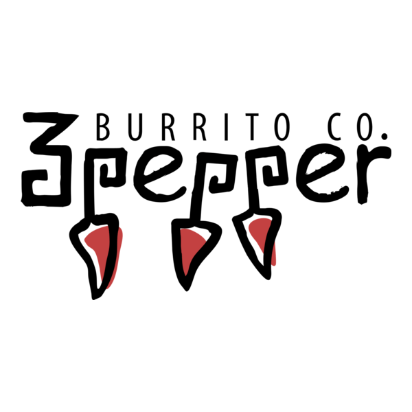 3 Pepper Burrito Co. Logo PNG Vector