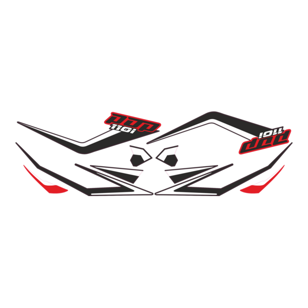 Adesivo Honda Pop 110 personalizado Logo PNG Vector