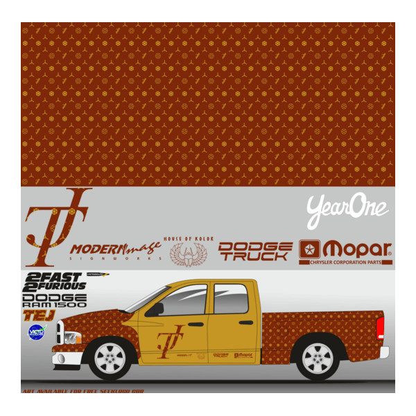 arte decal DODGE RAM 1500 Tej (2fast 2furious) Logo PNG Vector