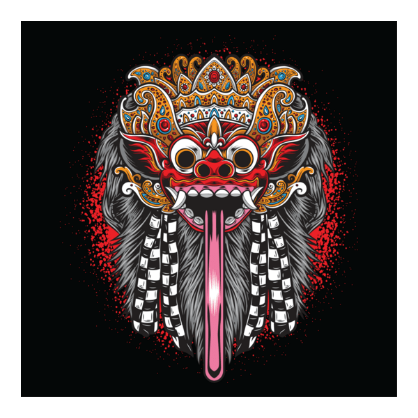 Barong Bali Logo PNG Vector