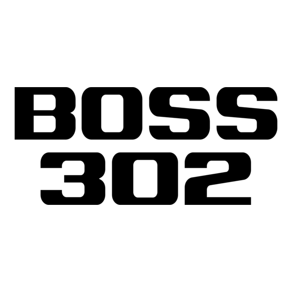 BOSS 302 (Ford Mustang) letter Logo PNG Vector