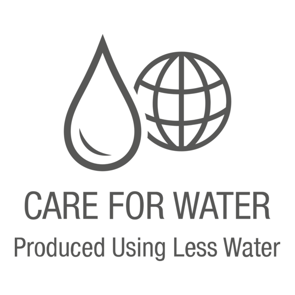 Care for Water Produced Using Less Water Logo PNG Vector