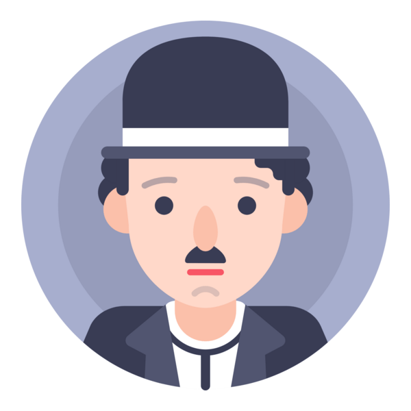 Chaplin Comedy Logo PNG Vector